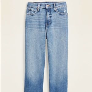extra high waisted straight leg/boyfriend jeans